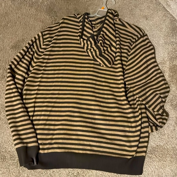 Mecca Brand Tan and Brown hoodie sweater. - Picture 3 of 3